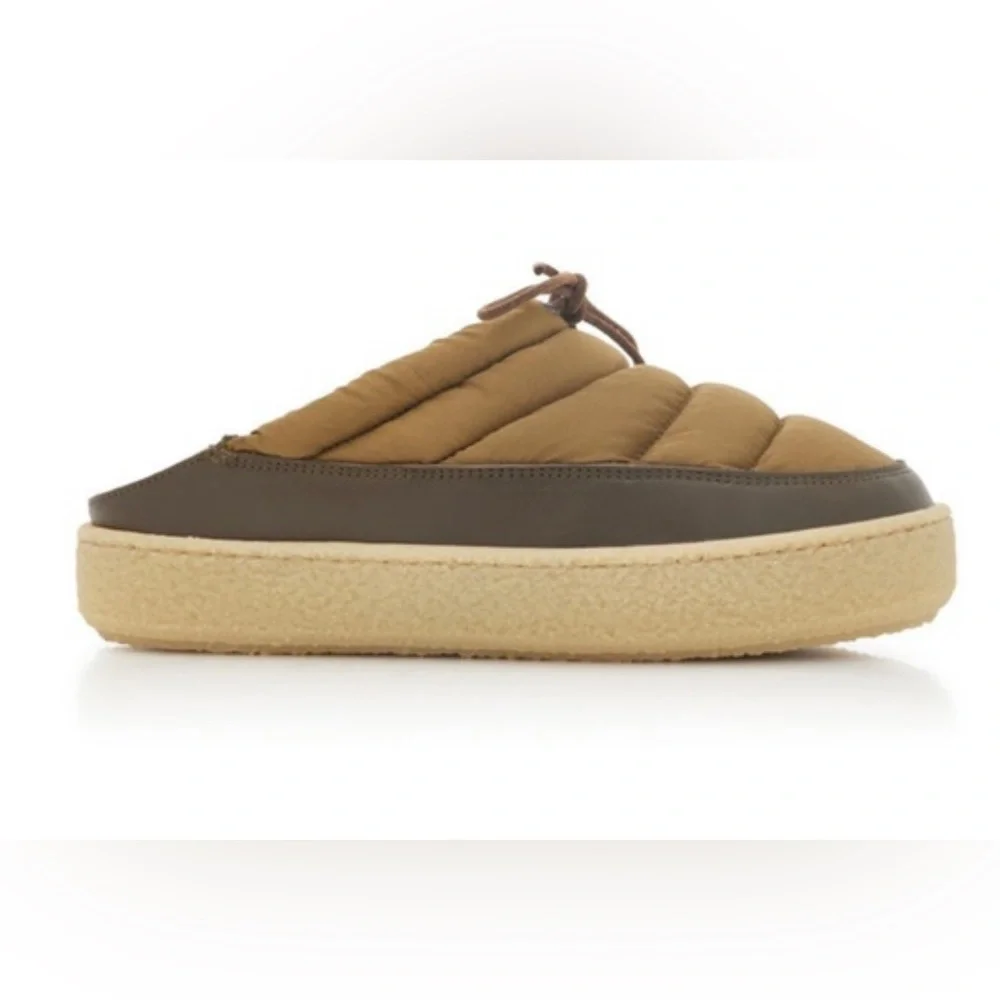 Isabel Marant Zikee Colorblock Slides In Khaki - Picture 3 of 12